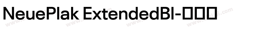NeuePlak ExtendedBl字体转换